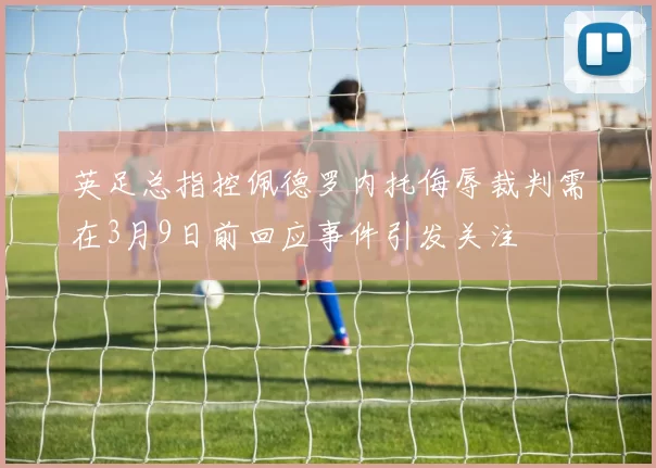英足总指控佩德罗内托侮辱裁判需在3月9日前回应事件引发关注